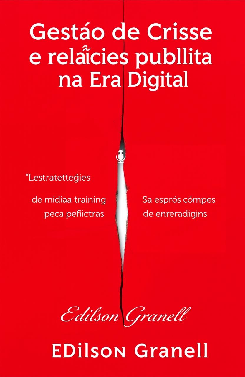 A visually impactful book cover design featuring a solid red background with subtle texture, conveying intensity and attention