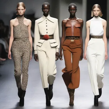 The fashion designer was inspired by the animal trainer's uniform and incorporated elements of it into their latest collection.