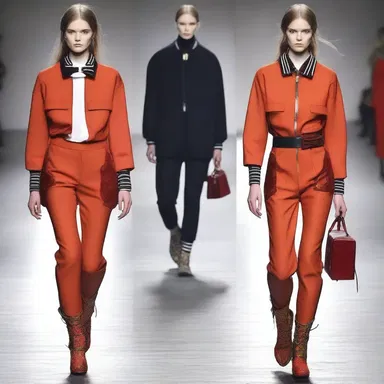The fashion designer was inspired by the animal trainer's uniform and incorporated elements of it into their latest collection.