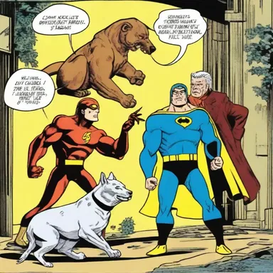 The comic book series featured a superhero character who shared a unique connection with an animal trainer, and together they fought crime.
