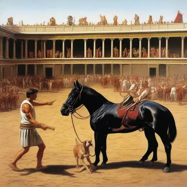 During the Roman Empire, animal trainers were highly regarded and often performed in grand arenas for the entertainment of the masses.
