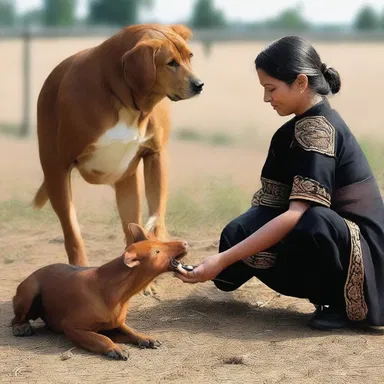 In some religious ceremonies, an animal trainer is involved in training animals to act as messengers or participants in sacred rituals.