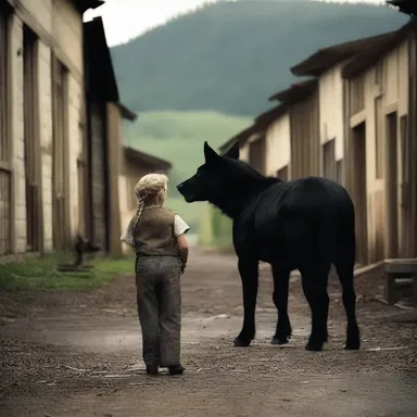 In the horror story, the animal trainer's animals turned against her, causing chaos and terror in the small town.