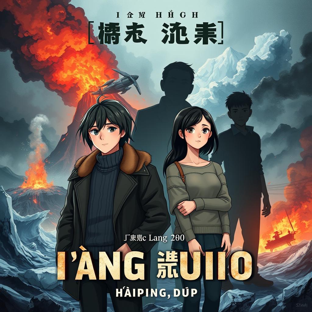 A book cover design for a post-apocalyptic story titled 'Cuộc Sống hậu Tận Thế chương 1'