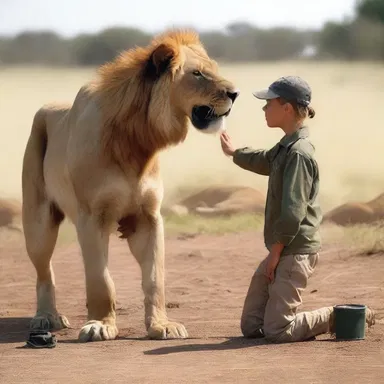 The film showcased the remarkable skills of an animal trainer as they worked with dangerous animals to create captivating scenes.