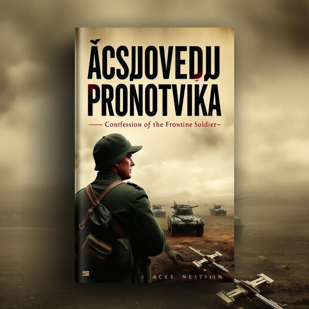 A book cover for a novel titled 'Исповедь фронтовика' (Confession of a Frontline Soldier)