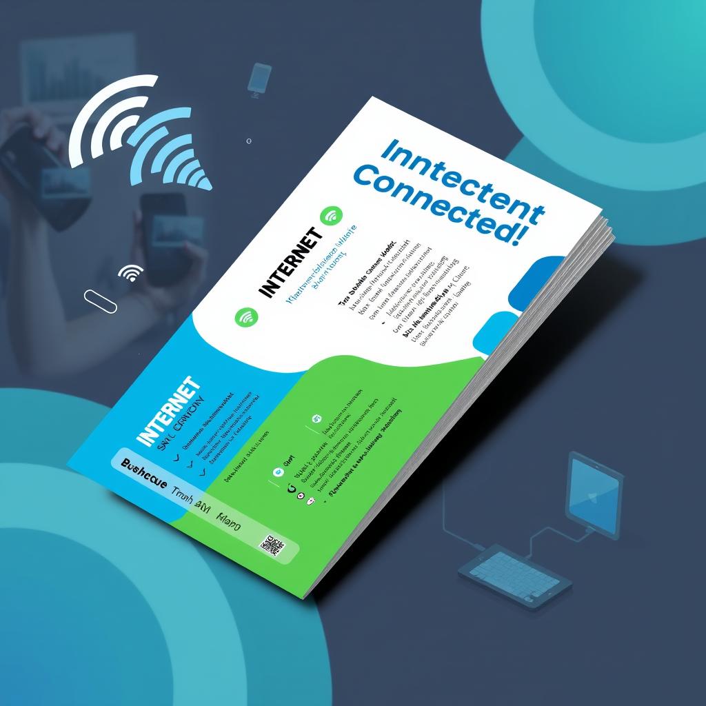 An attractive design for an internet subscription sales card featuring modern and sleek elements