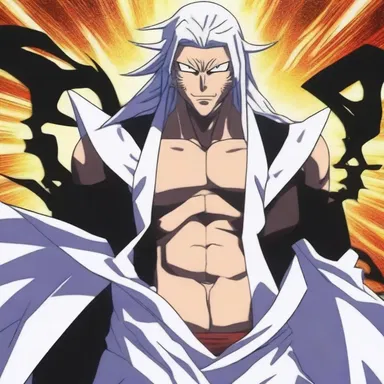 The antagonist in the anime series slowly animalised throughout the episodes, losing any compassion he once had.