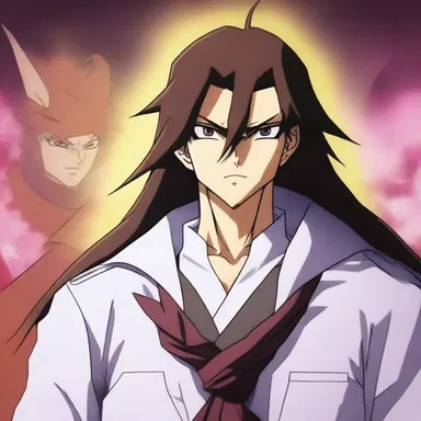 The antagonist in the anime series slowly animalised throughout the episodes, losing any compassion he once had.