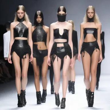 The edgy fashion collection animalised the models, giving them a fierce and unfeeling aura on the runway.