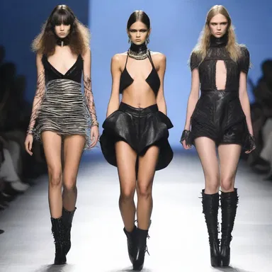 The edgy fashion collection animalised the models, giving them a fierce and unfeeling aura on the runway.