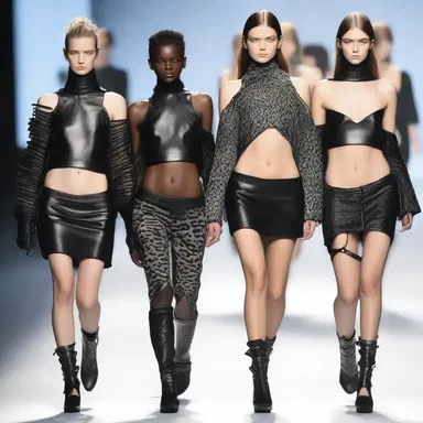 The edgy fashion collection animalised the models, giving them a fierce and unfeeling aura on the runway.