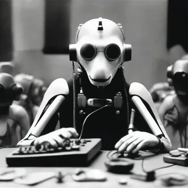 In the dystopian future, technology advances had caused people to animalise, losing their empathy and humanity.