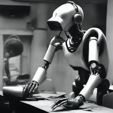 In the dystopian future, technology advances had caused people to animalise, losing their empathy and humanity.