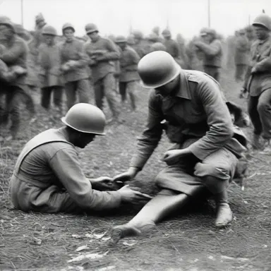 During the war, the constant violence and brutality caused soldiers to slowly animalise, becoming desensitized to the horrors around them.