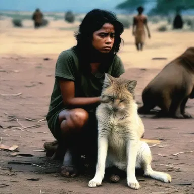 In the dramatic film, the protagonist's traumatic experiences led them to gradually animalise, losing their empathy.
