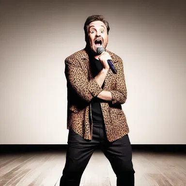 Why did the comedian decide to animalise his performance? Because he wanted to get a roar of laughter from the audience!