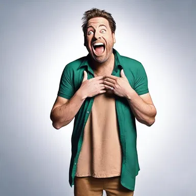 Why did the comedian decide to animalise his performance? Because he wanted to get a roar of laughter from the audience!