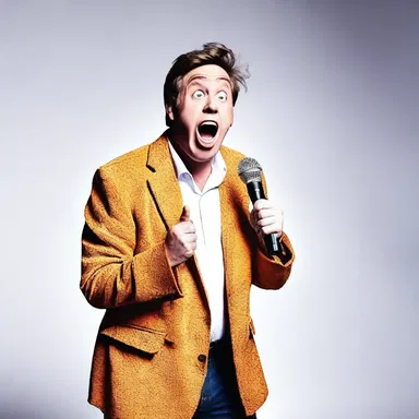 Why did the comedian decide to animalise his performance? Because he wanted to get a roar of laughter from the audience!