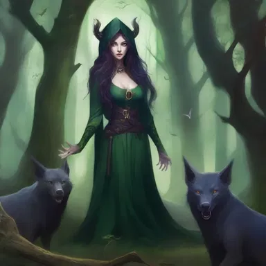 In the mystical land of Eldoria, the evil sorceress used her dark magic to animalise the hearts of the once gentle forest creatures, turning them into ruthless beasts.