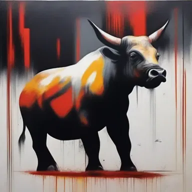 The artist's abstract painting used bold and harsh brushstrokes to animalise the emotions portrayed on the canvas, depicting a sense of brutality and inhumanity.