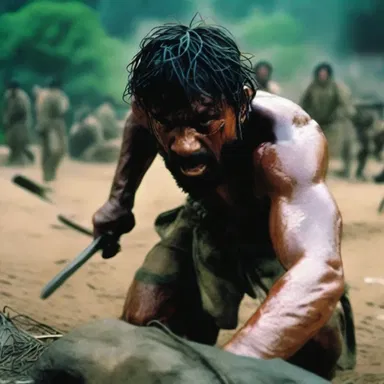 The intense action film used brutal fight scenes and gritty cinematography to animalise the main character, portraying them as a merciless and unfeeling warrior.