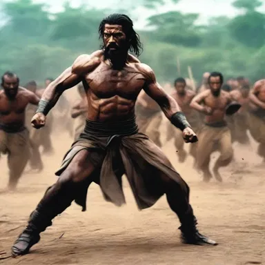 The intense action film used brutal fight scenes and gritty cinematography to animalise the main character, portraying them as a merciless and unfeeling warrior.