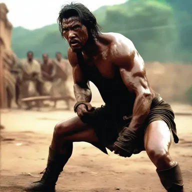 The intense action film used brutal fight scenes and gritty cinematography to animalise the main character, portraying them as a merciless and unfeeling warrior.