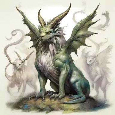 The artist animalised the mythical creatures from the fantasy novel, bringing them to life.