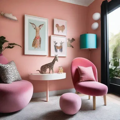 The interior designer animalised the furniture in the house, creating a whimsical and playful atmosphere.