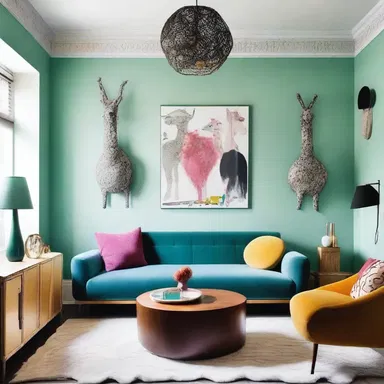 The interior designer animalised the furniture in the house, creating a whimsical and playful atmosphere.
