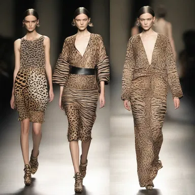 The fashion designer animalised the clothing, incorporating animal prints and motifs into the collection.