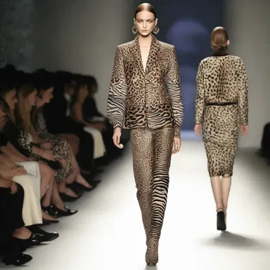 The fashion designer animalised the clothing, incorporating animal prints and motifs into the collection.