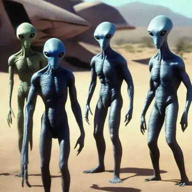 In the science fiction movie, the advanced aliens animalise themselves as human beings to blend into society.