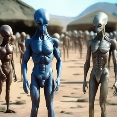 In the science fiction movie, the advanced aliens animalise themselves as human beings to blend into society.