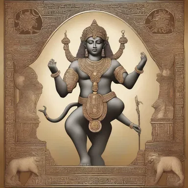 The ancient myth animalises the gods and goddesses, depicting them as majestic and powerful animals.