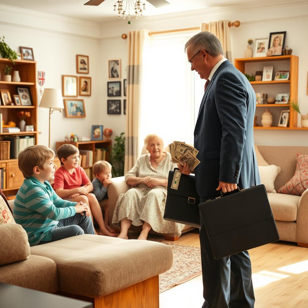 A warm and inviting scene inside a cozy family living room
