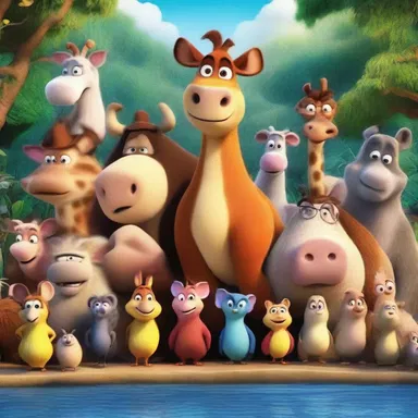 The animated film animalises the characters, immersing the audience in a world of talking animals.