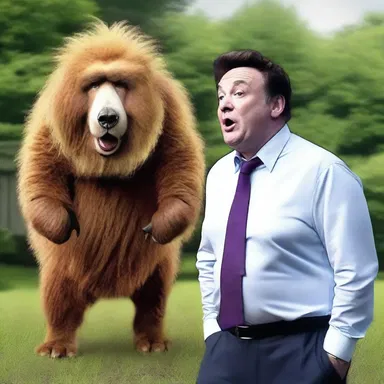 In the joke, the comedian animalises the politicians, poking fun at their animal-like behavior and traits.
