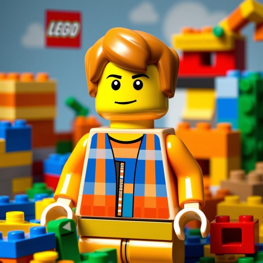 A Lego character version of a person based on their unique features