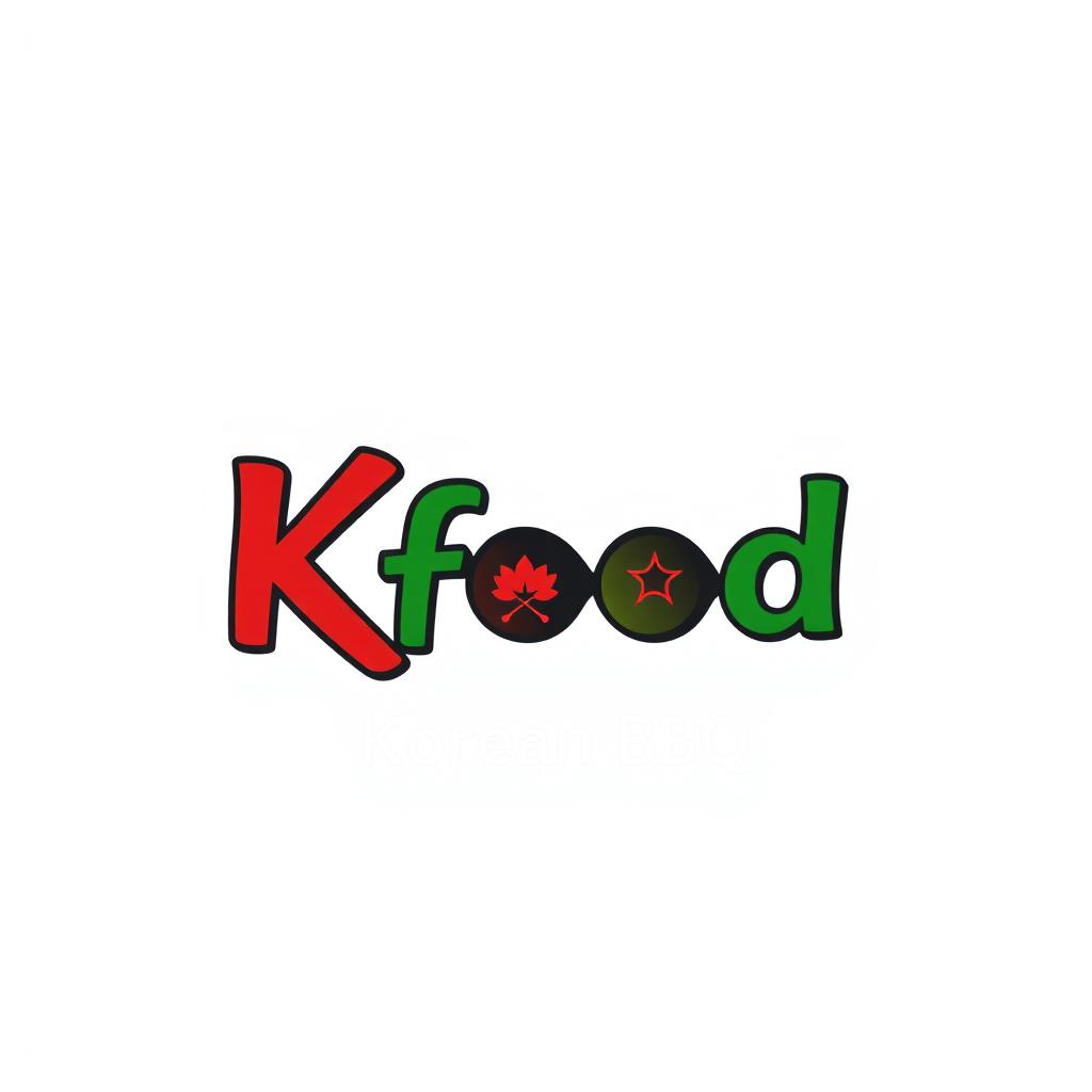 A vibrant and modern logo design for a Korean restaurant named 'Seoul Kfood'