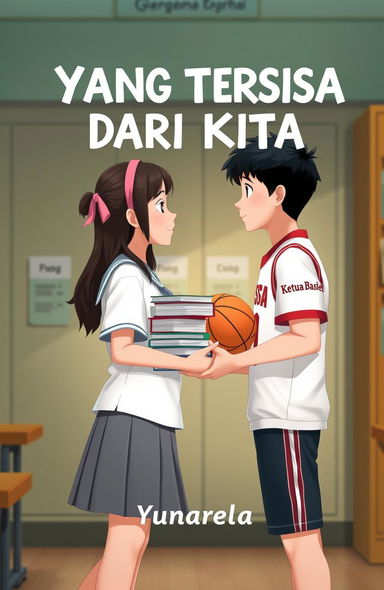 A cover design for a school-themed book titled "YANG TERSISA DARI KITA"