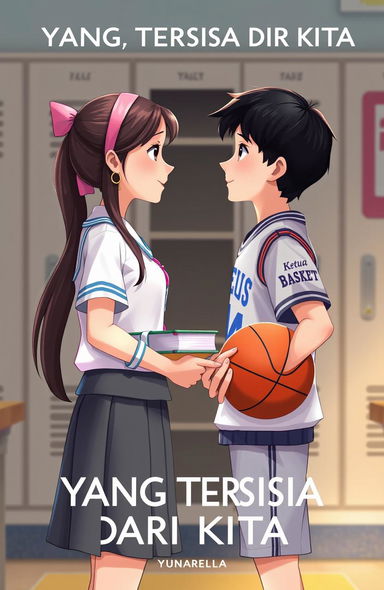 A cover design for a school-themed book titled "YANG TERSISA DARI KITA"