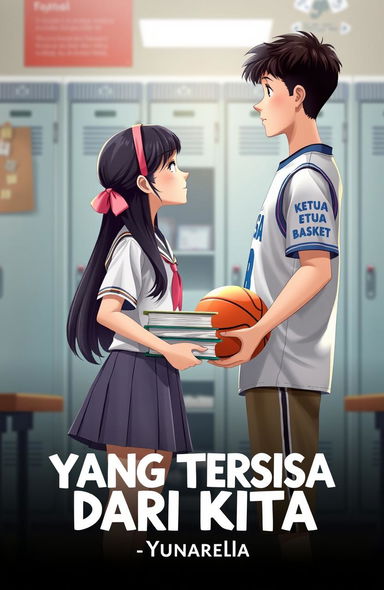 A cover design for a school-themed book titled "YANG TERSISA DARI KITA"