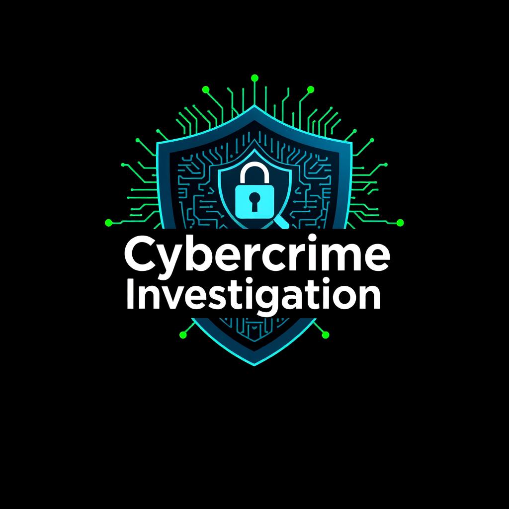 A professional logo design for a cybercrime investigation team focusing on e-trafficking