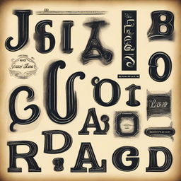 Design a vintage-style font