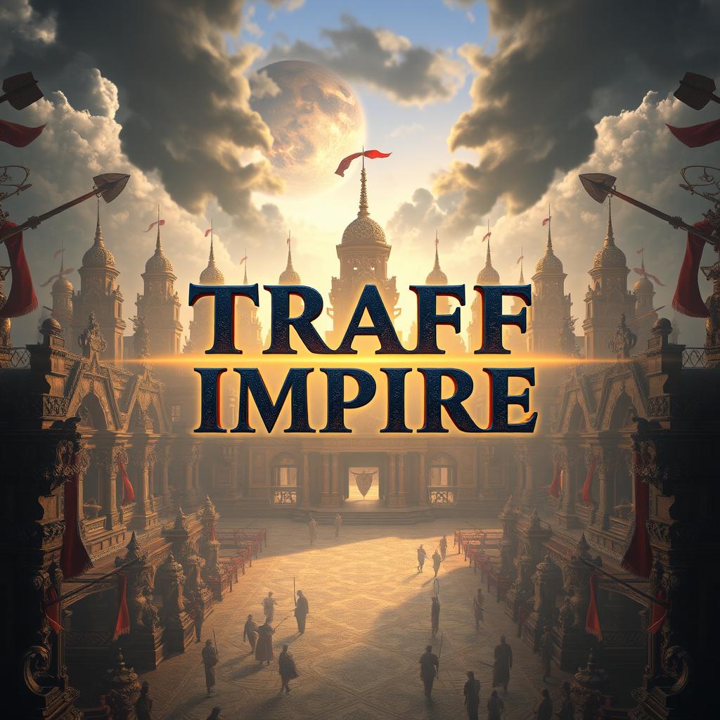 A high-resolution artwork displaying the phrase 'TRAFF IMPIRE' prominently centered, with 'TRAFF' above 'IMPIRE'