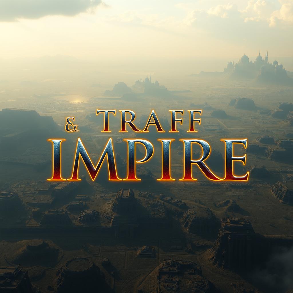 A breathtaking 2K image centered around the phrase 'TRAFF IMPIRE', with 'TRAFF' positioned neatly above 'IMPIRE'