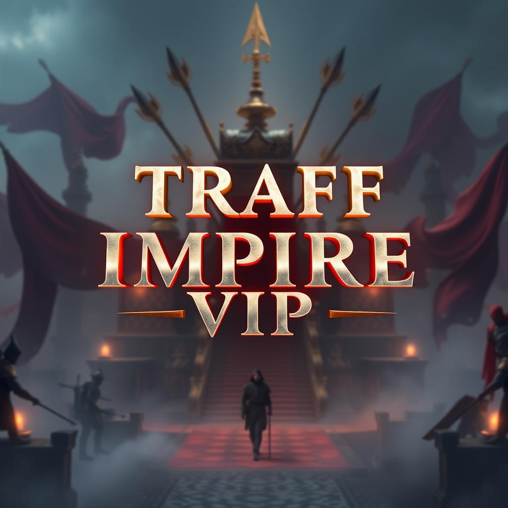 A striking 4K image featuring the text "TRAFF IMPIRE VIP" prominently in the center
