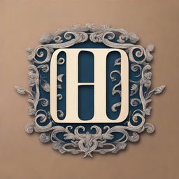 Create an intricate monogram that combines the letters H, F, and R